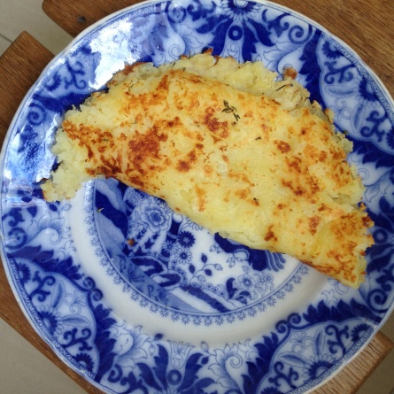 Pommes de terre en omelette sans oeufs