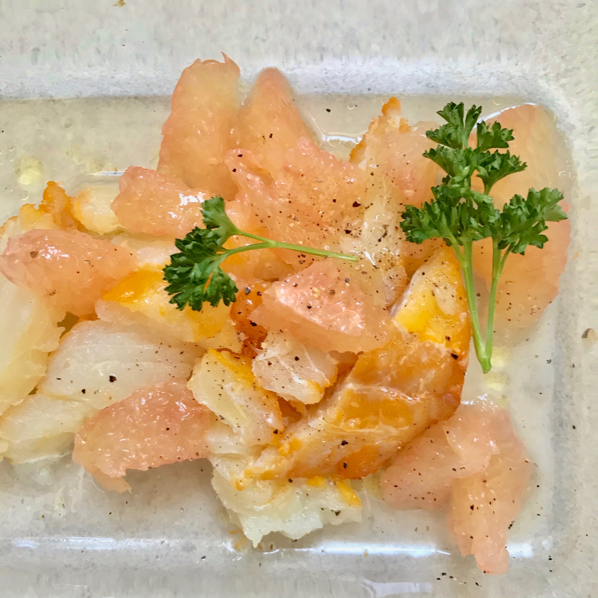 Haddock poché et haricots coco & salade de haddock cru Journal de ce