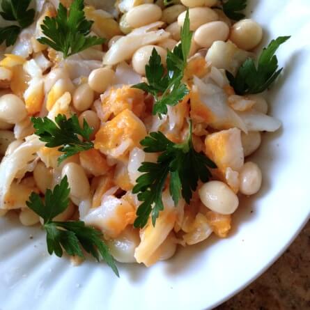 Haddock et cocos tièdes