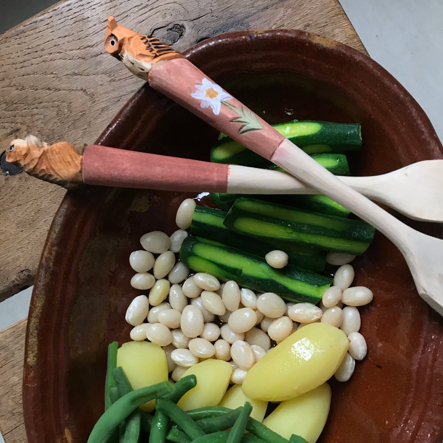 Queue de bœuf en potaufeu et autres morceaux, et son bouillon